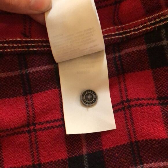 Superdry Unisex Classic Cotton Flannel in Red & White Buffalo Check - Picture 9 of 17